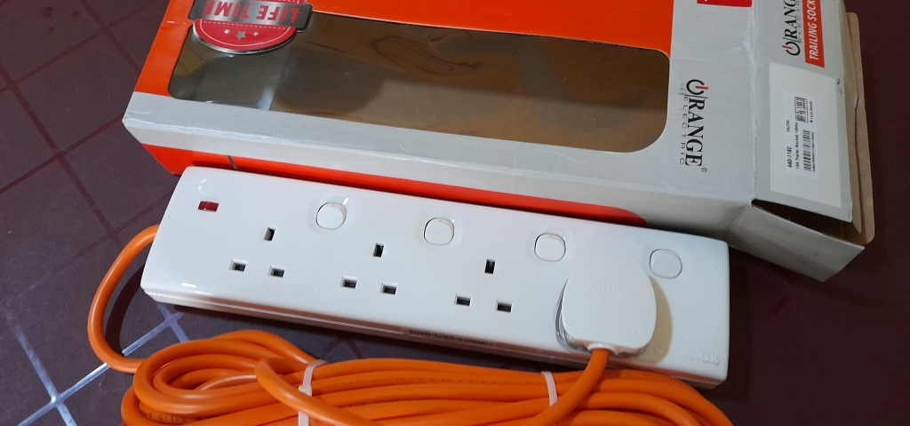 10M Orange Power Extension Cord Rental: Perfect for Any Sri Lankan Event