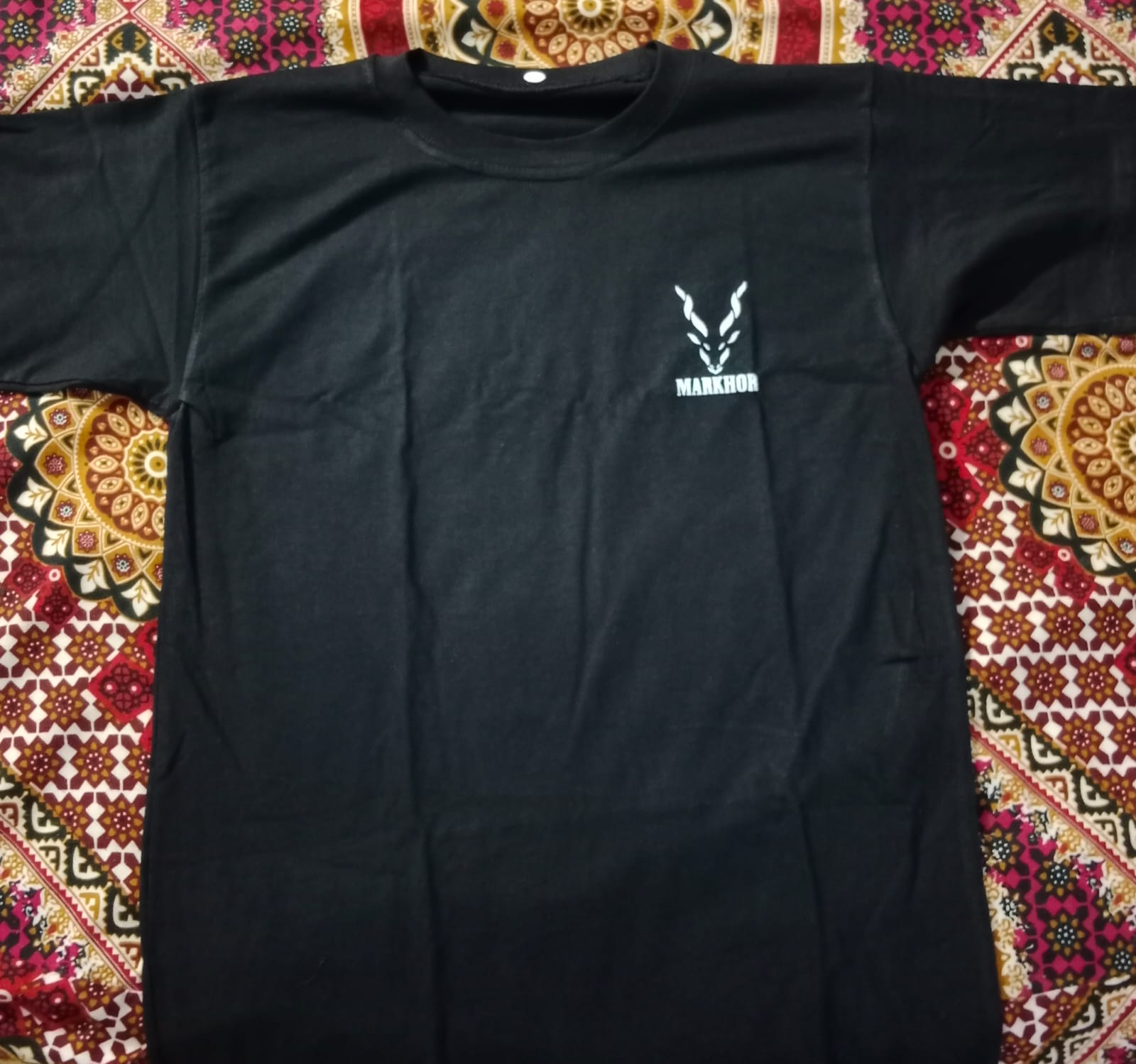 Markhor Logo T Shirt For Mens Printed T-Shirt Half Sleeves Round Neck Tshirt