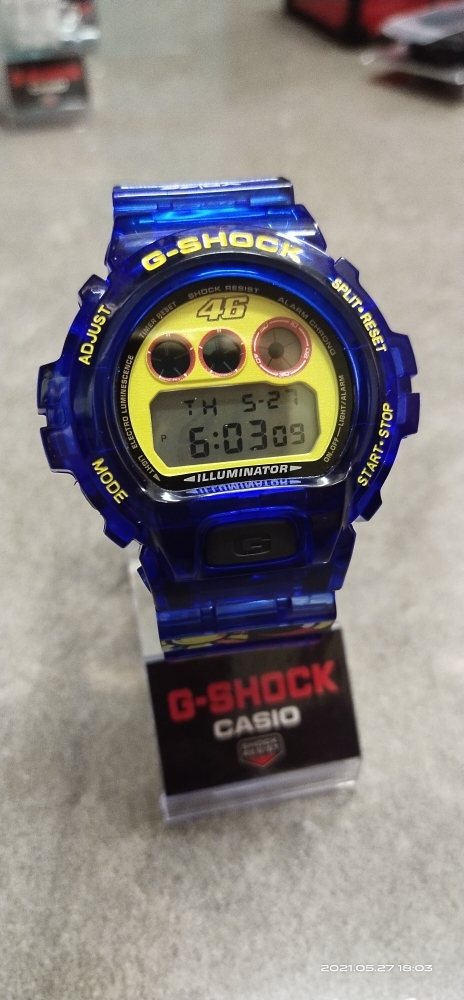 LW13 ORIGINAL CASIO G SHOCK DW6900 x VR46 BLUE CUSTOM BNB Lazada