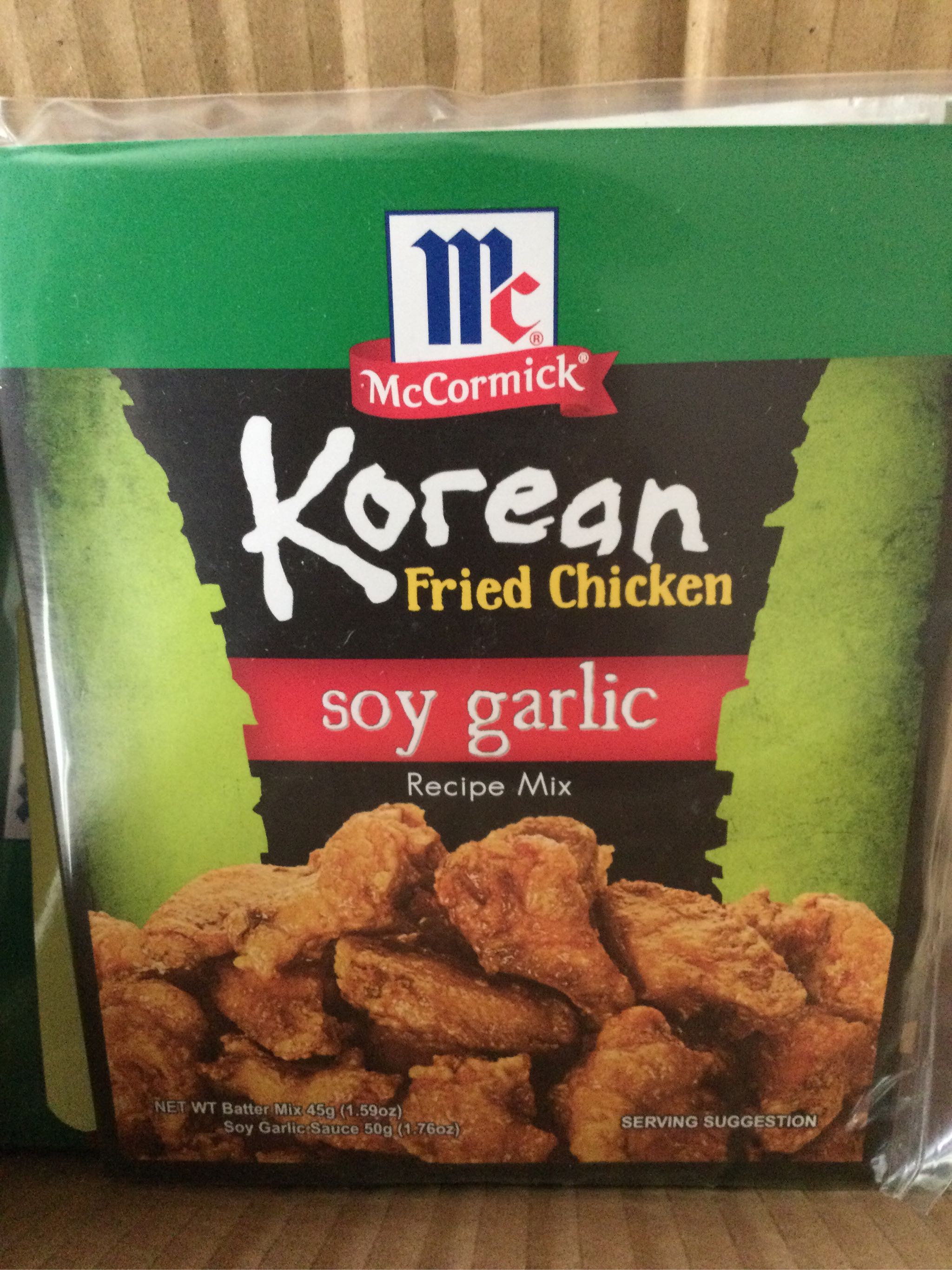 McCormick Korean Fried Chicken Recipe Mix - Spicy 1.59oz (45g) - Just Asian  Food