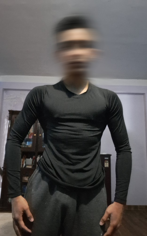 Black Full Sleeves Fitting Compression Shirt For Men