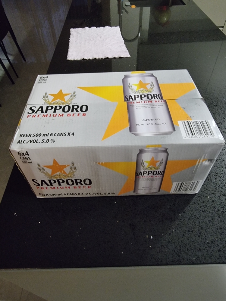 Sapporo Premium Beer – 24 X 500ml Cans, Imported Japanese Lager, Brewed Since 1876-849035
