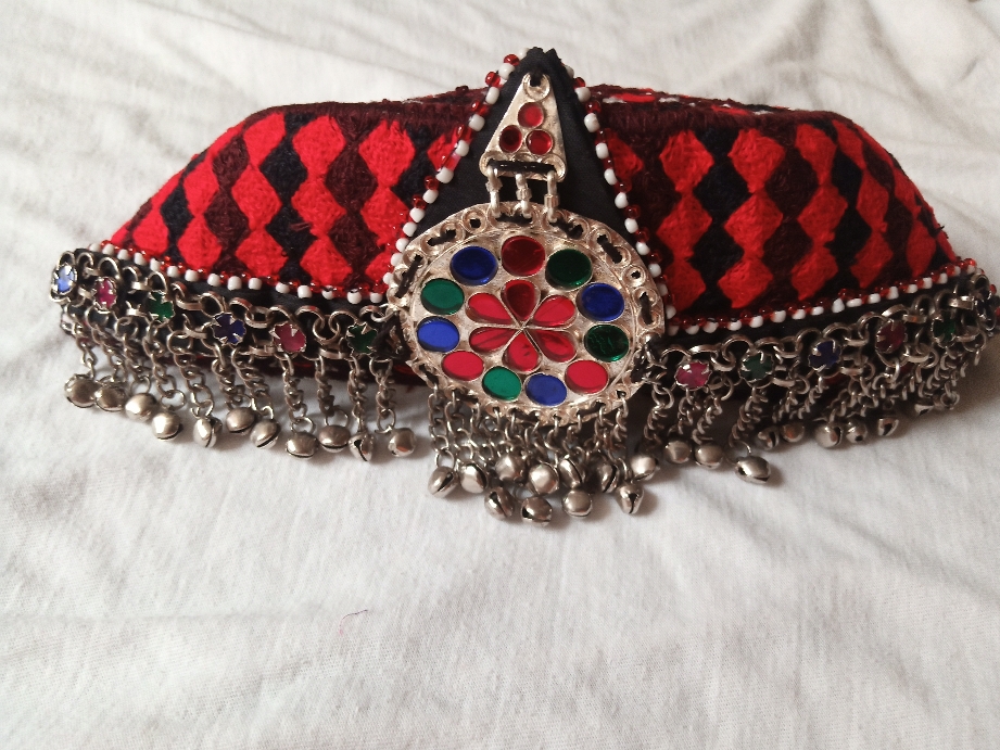 Haleema Sultan cap for girls and women Handmade Cap with Jewellery