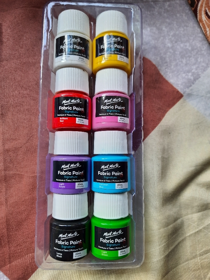 MONT MARTE Fabric Paint Set 8pc x 20ml