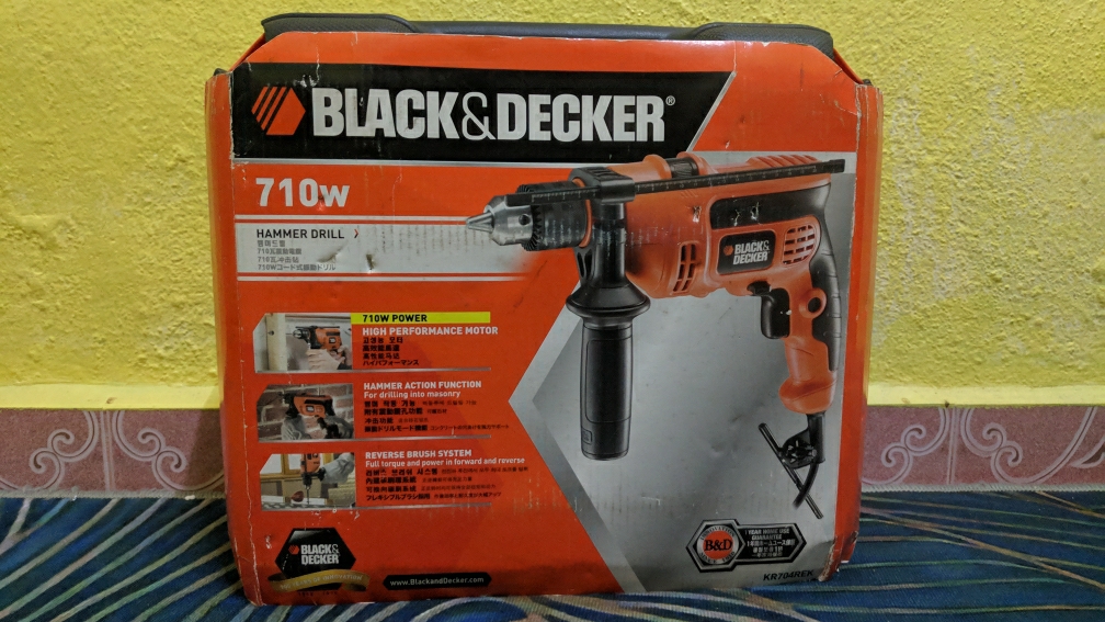 BLACK & DECKER KR704REK Hammer Drill Kit Box 710w