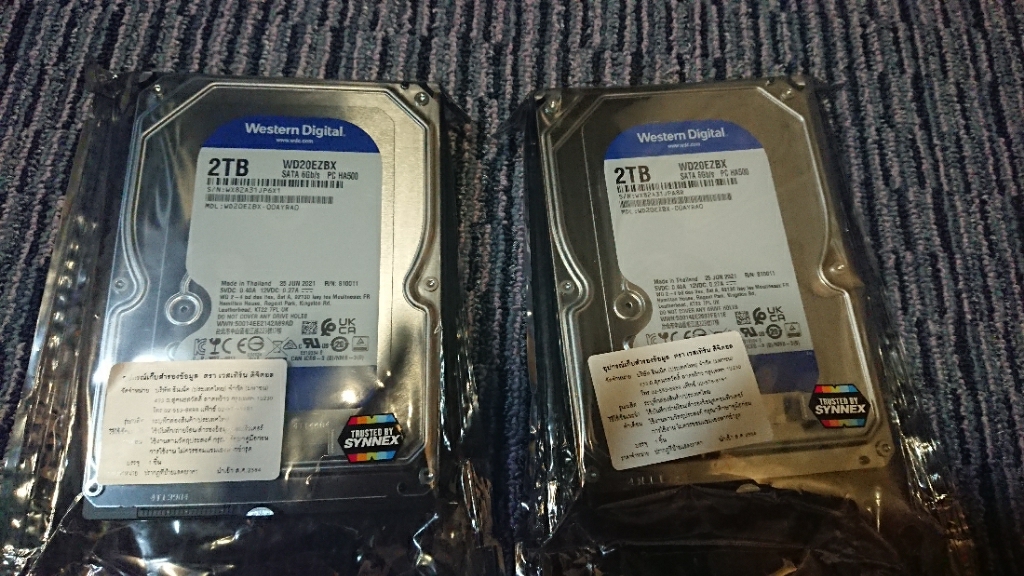 WD 2TB 3.5インチ HDD WD20EZRX 使用10142時間 管理:r-33 品多く HDD