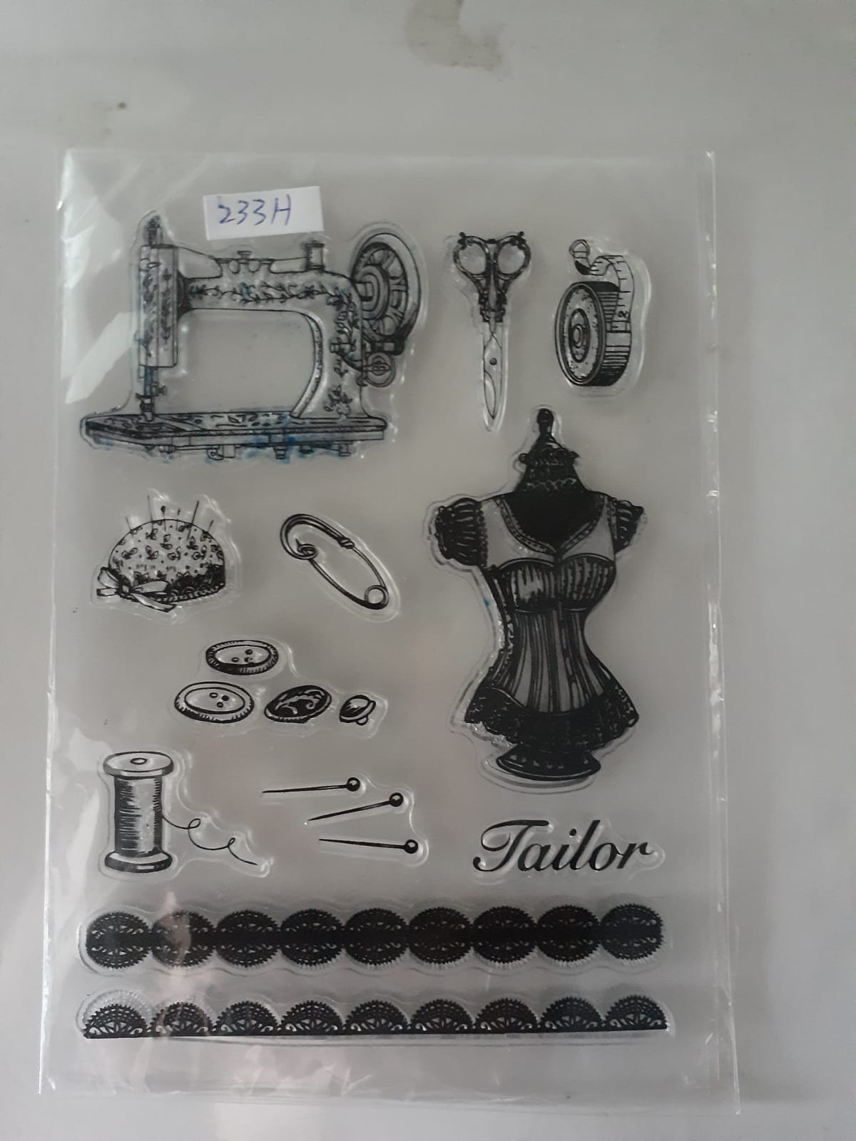 PATIKIL Transparent Silicone Clear Stamp - T1266 Text Background Stamp For Card Making, Scrapbooking DIY