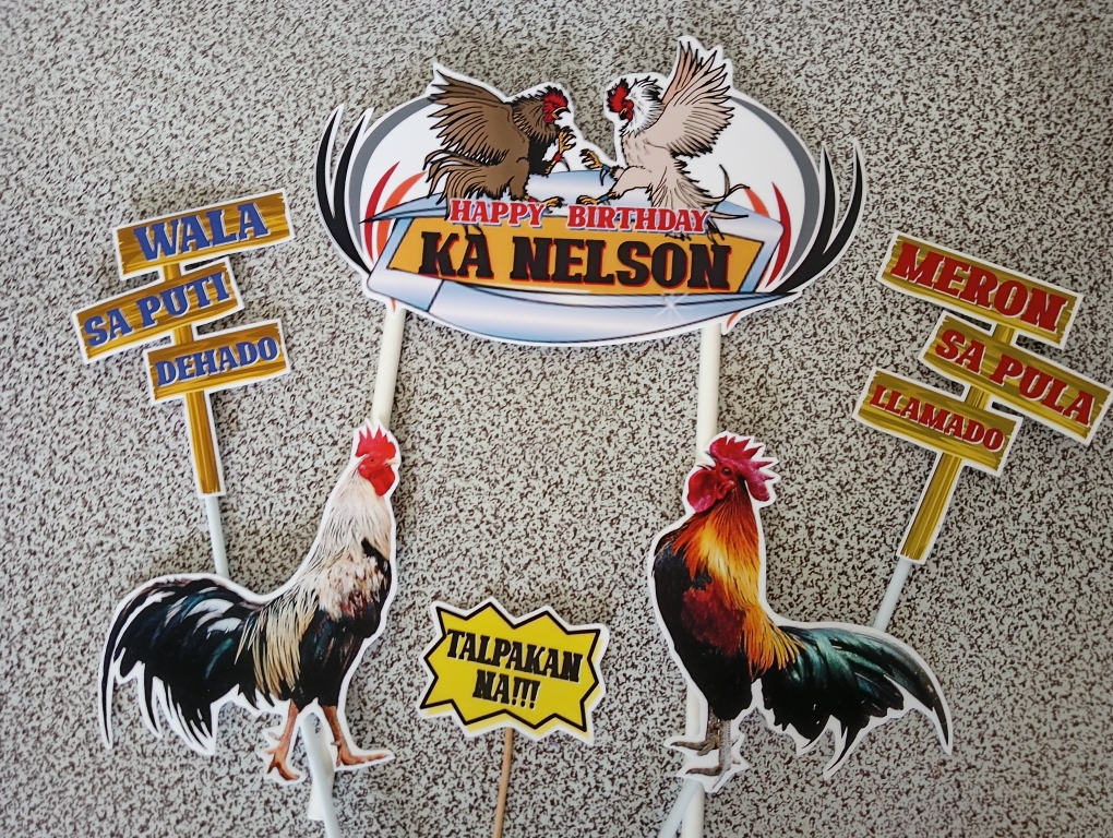 Sabongthemed Set Cake Topper Customized Lazada Ph