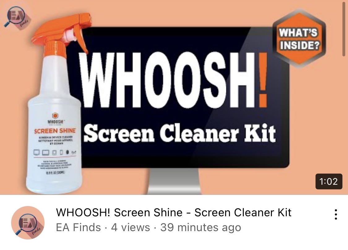 Whoosh, Screen Cleaner Kit Best for – LED/ LCD/ TVs Phone Screen, iPads  16.9 Oz