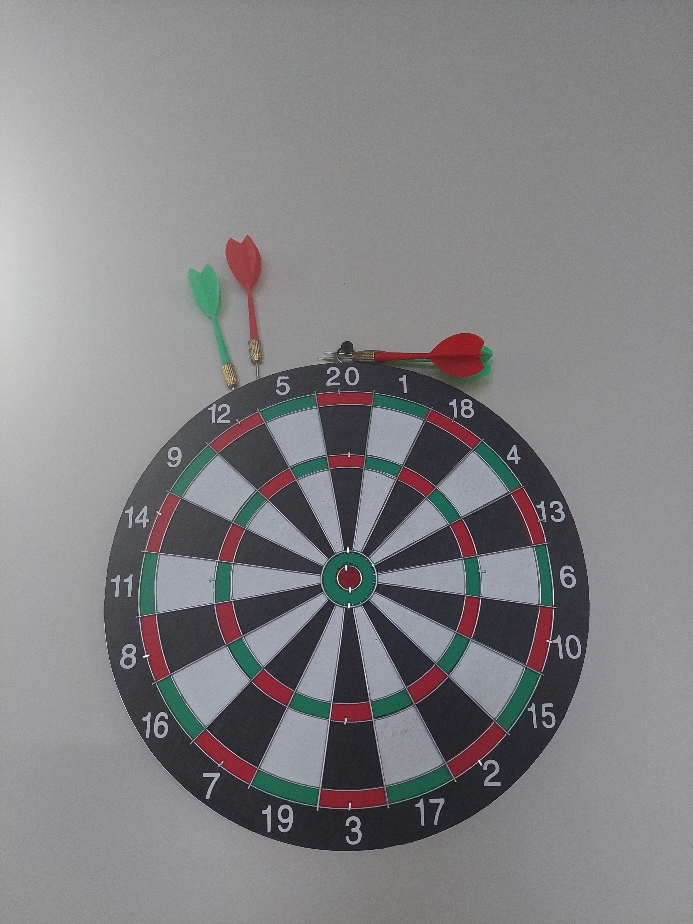 Champion Dart Board - Indoor Hanging Number Target Game with Steel