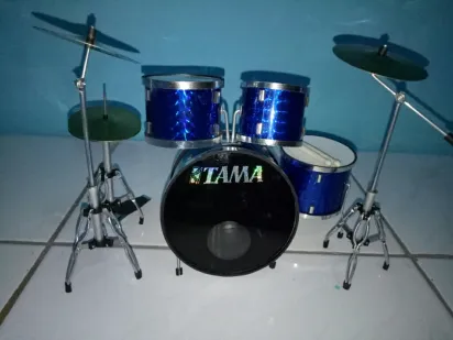 Miniatur Drum Tama Blue Superstar Untuk Pajangan Saja