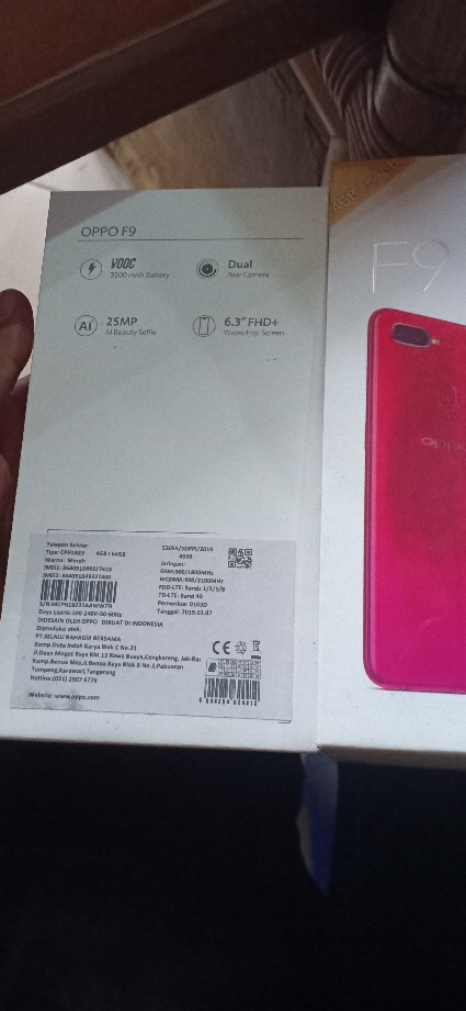 dus box oppo f9