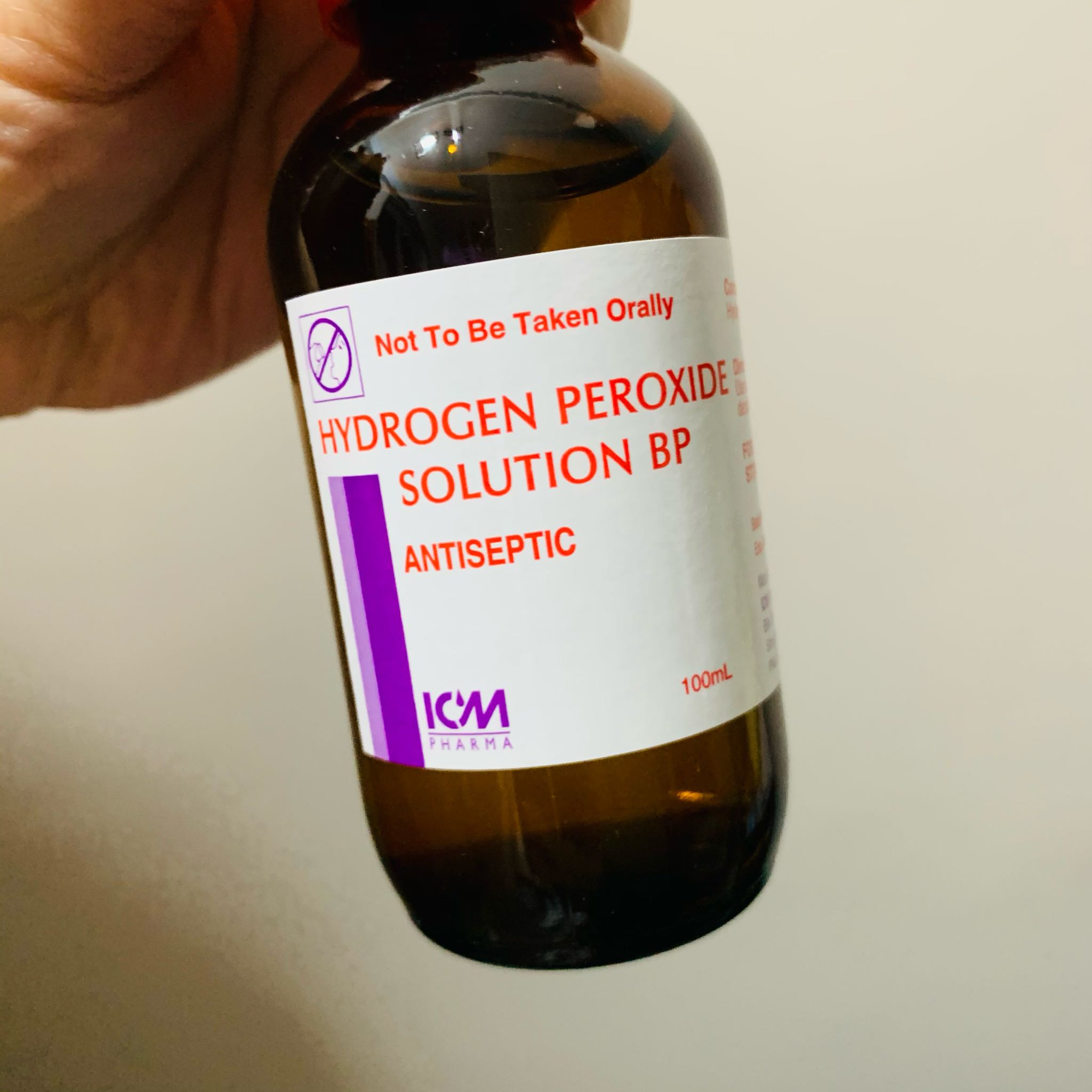 ICM Pharma Hydrogen Peroxide Solution Bp 100Ml - By Medic Drugstore
