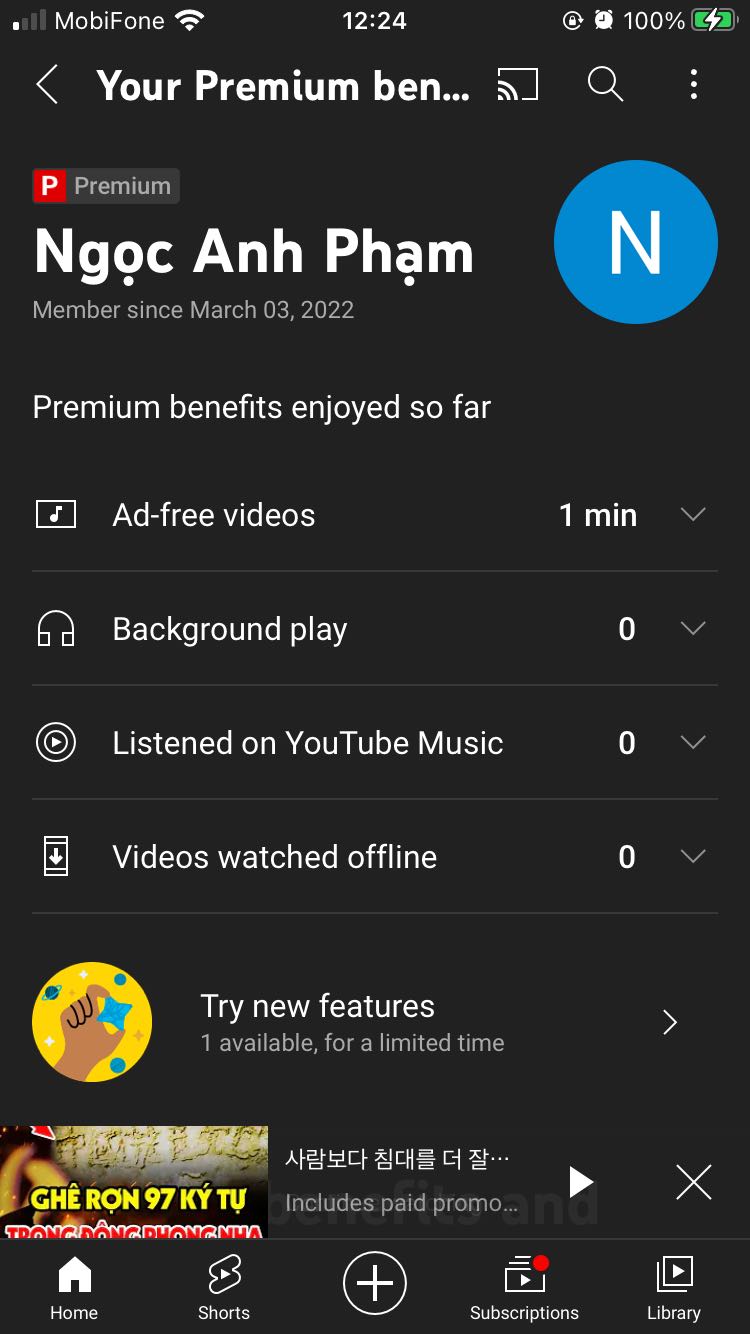 Youtube Premium: Hãy xem hình ảnh của Youtube Premium để khám phá thế giới của video giải trí không có giới hạn quảng cáo. Với YouTube Premium, bạn có thể tận hưởng các video, phim và clip ca nhạc yêu thích của mình mà không bị gián đoạn bởi quảng cáo trên YouTube.
