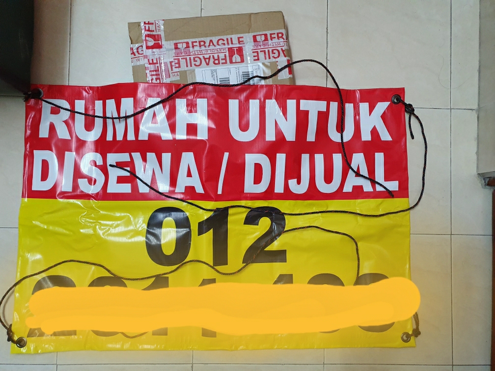 Ready Stock Sale Rent Banner Sewa Jual Banner House For Rent Hanging Banner High Quality Printing Lazada