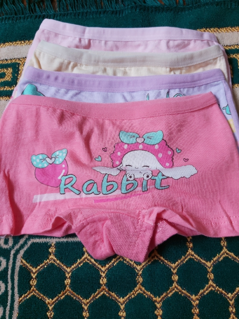 SMY 4Pcs Soft Cotton baby boxer underwear Cute Cartoon kids panties For  2-12Yrs