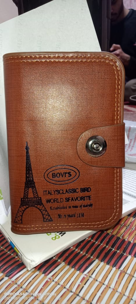 Bovi's leather wallet price hot sale