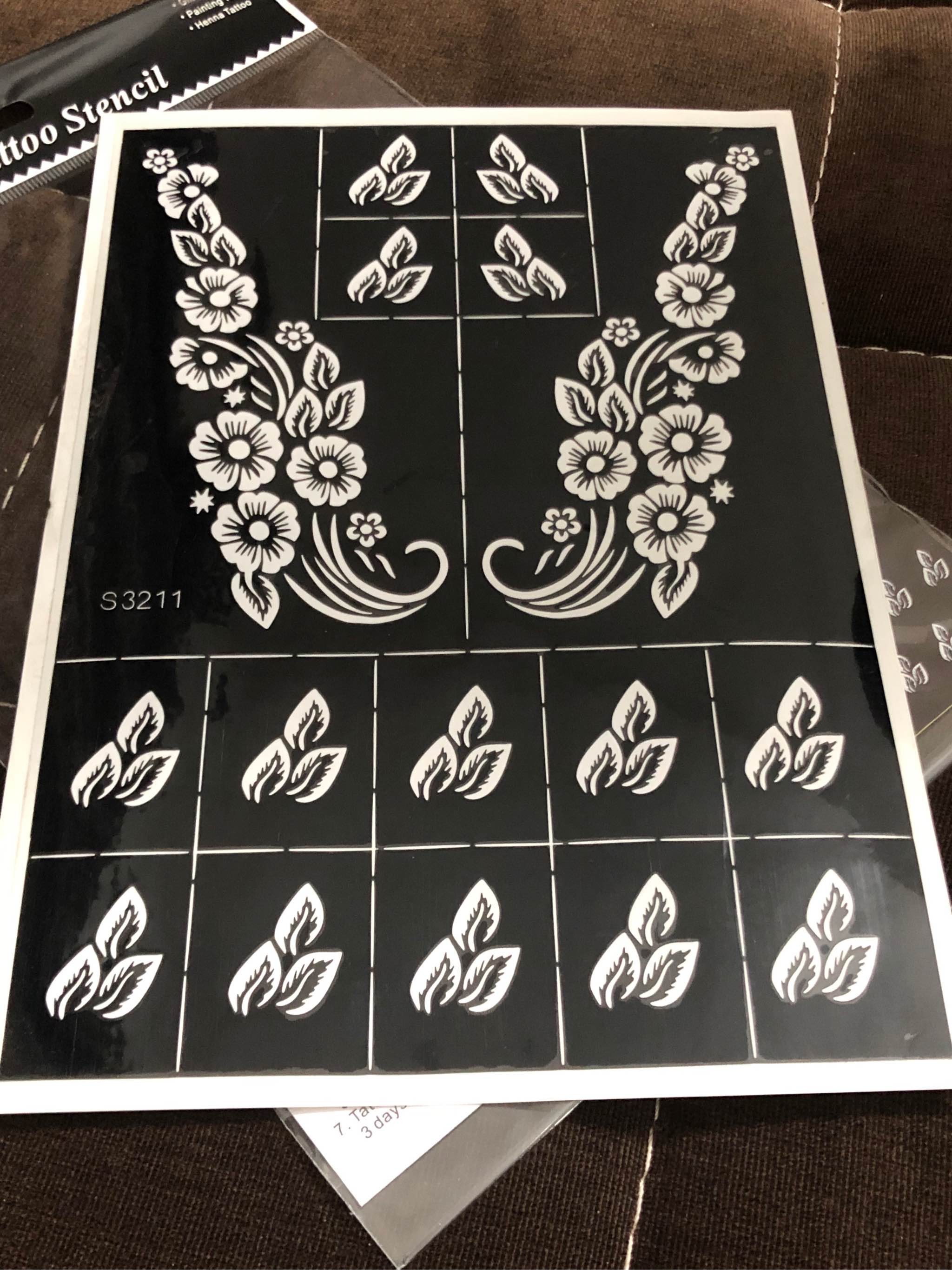 Reusable Henna Stencil - GT29 - Rang e Hina