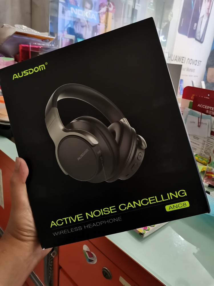 Original AUSDOM ANC8 Active Noise Cancelling Wireless Headphones