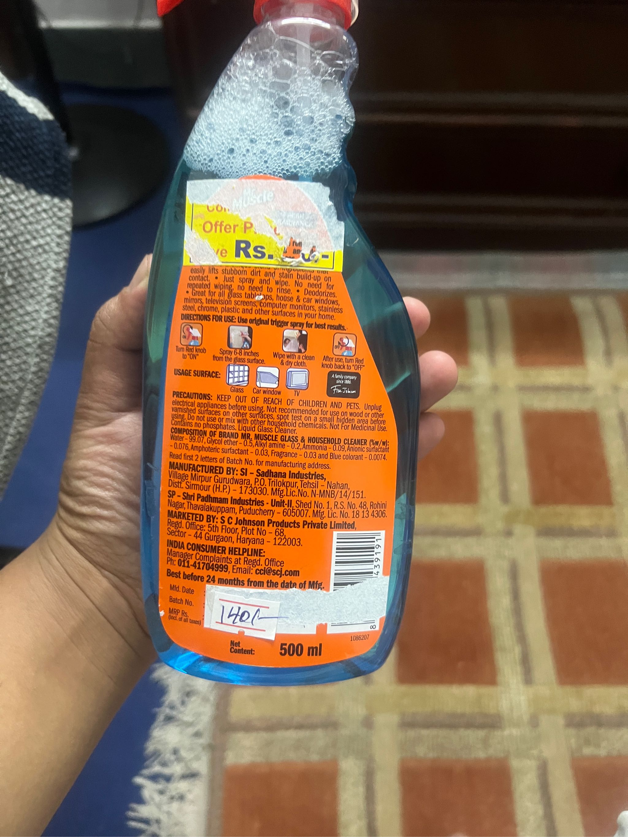 Mr Muscle Kitchen Cleaner 500ML - Cheers Online Store Nepal