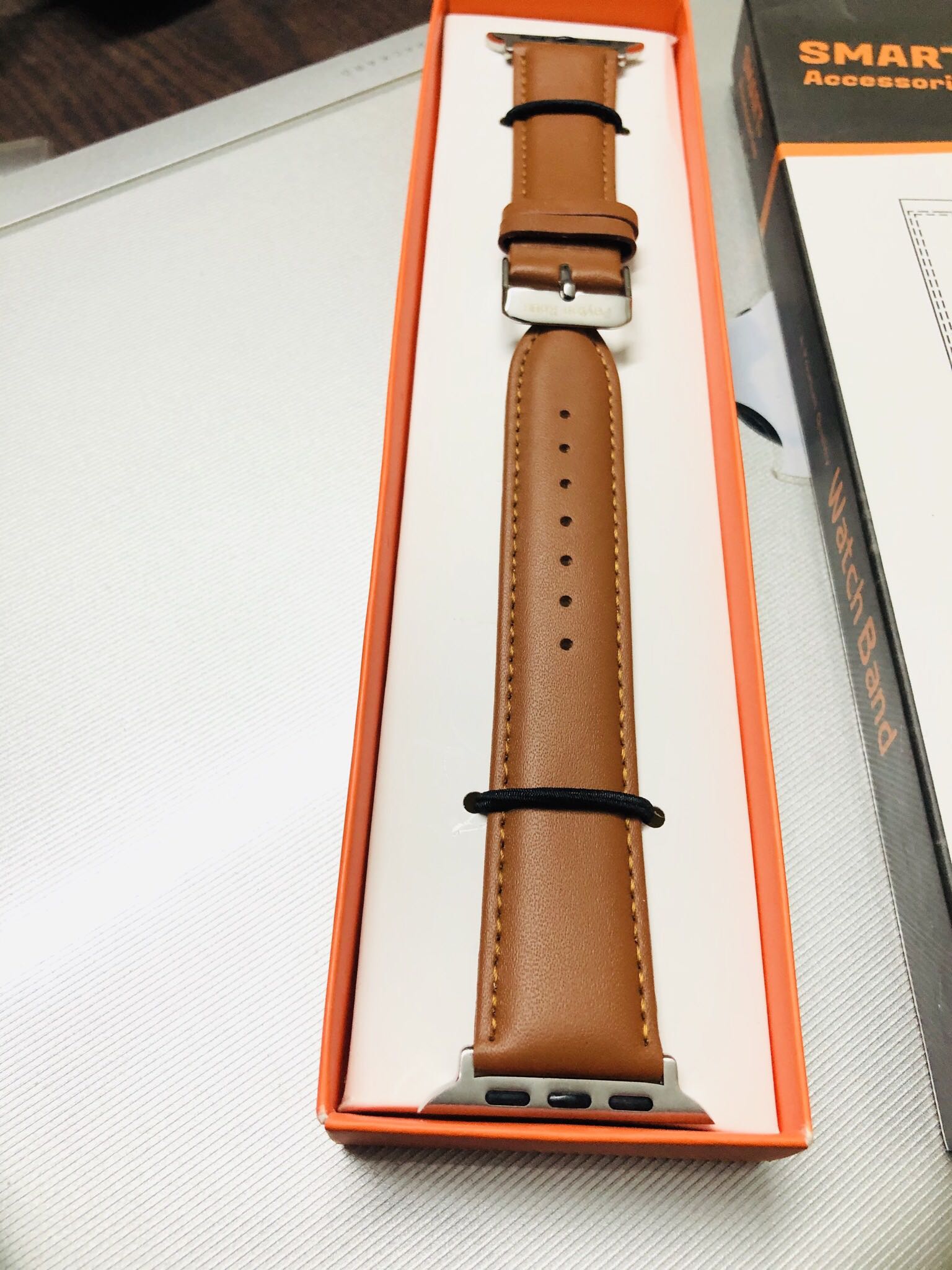  01 Piece Good Quality Leather Watch Band Strap For Apple Watch All Series 1  2  3  4 & 5