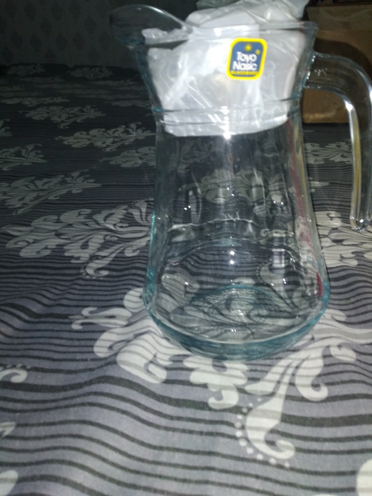 Glass Jug with Lid 1.5Ltr - Transparent 1 pc