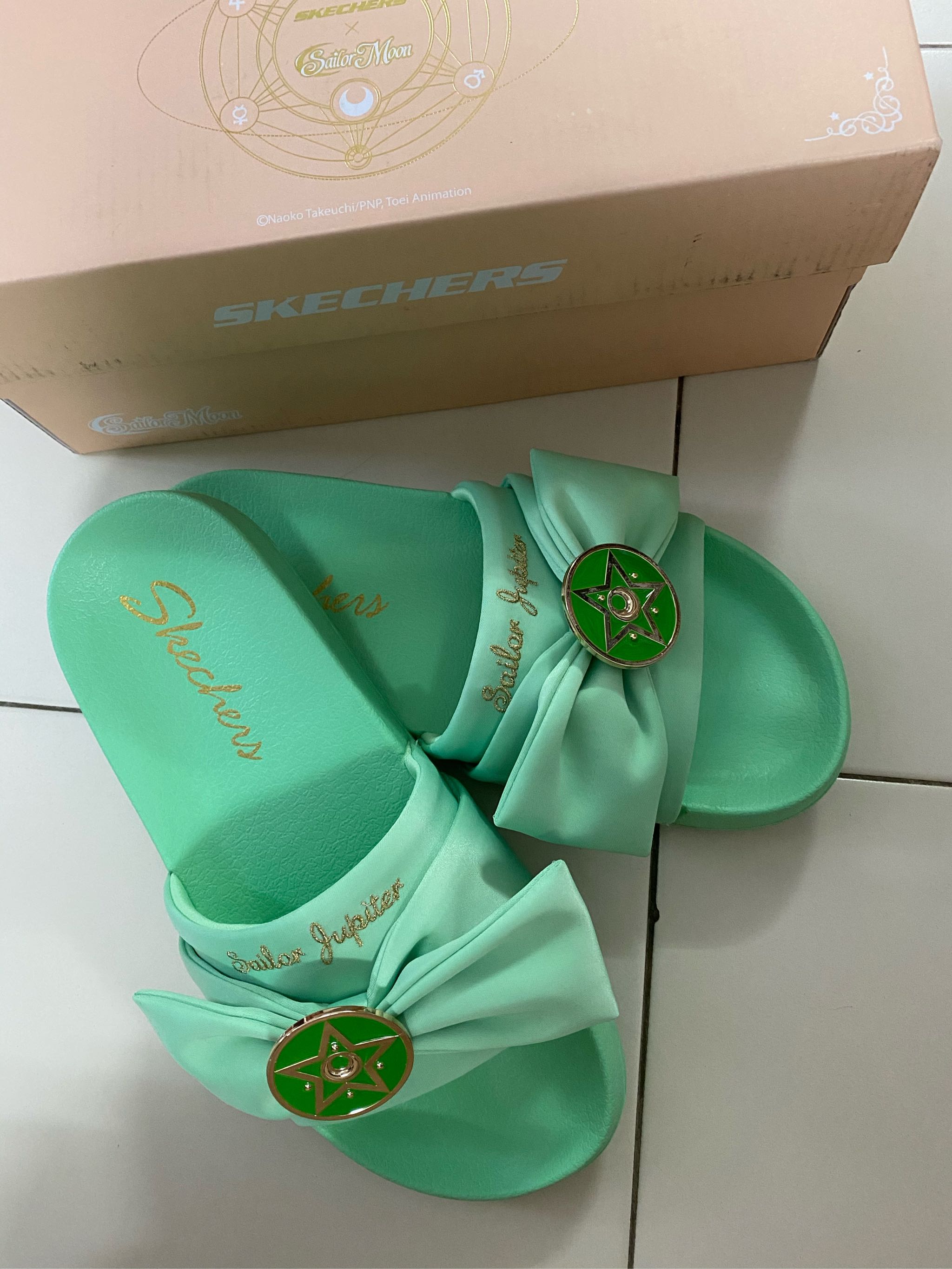 sailor moon skechers flip flops