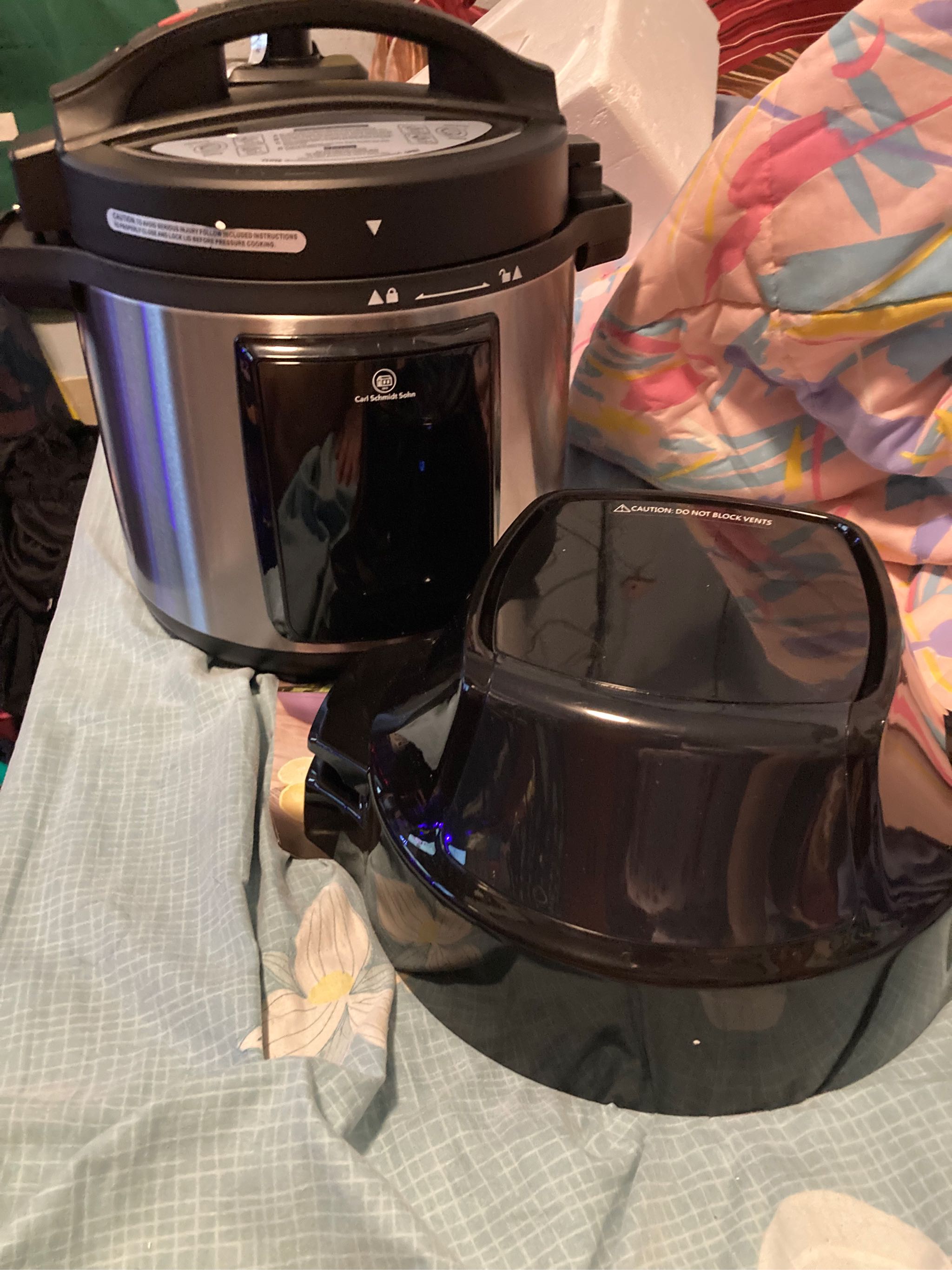 1829 CARL SCHMIDT SOHN 6Qt Pressure Cooker & Air Fryer Combo