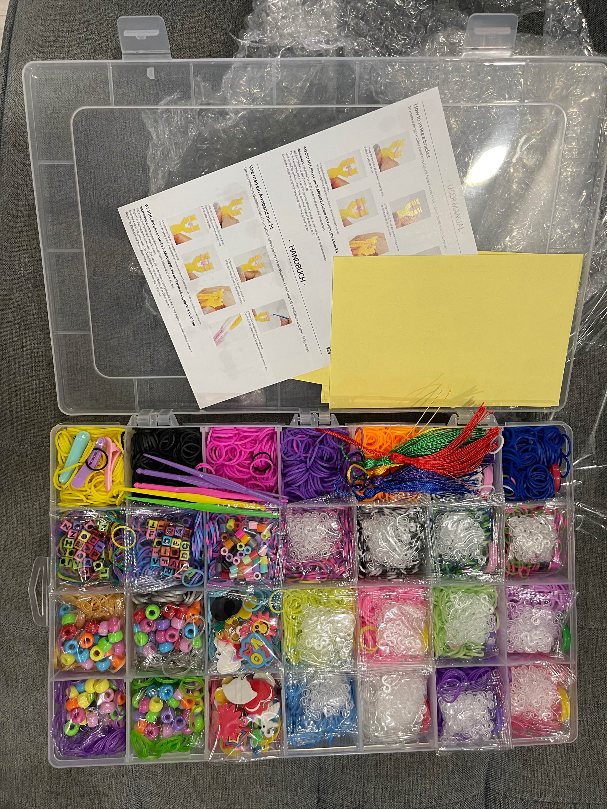 12000+ Colorful Elastic Loom Rainbow Premium Rubber Bands Set for Bracelet  Making Kit DIY Bracelet Mega Refill Kit with Crochet Hooks Hair Clips  Stickers Girls Gift to Improve Imagination