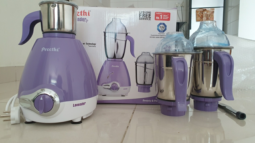 Mixer Machine Preethi Lavender Pro Mixer Grinder Wet Grinder