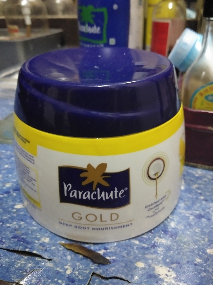 Anti Hair Fall Coconut & Garlic Hair Cream (Parachute Gold) | Lazada