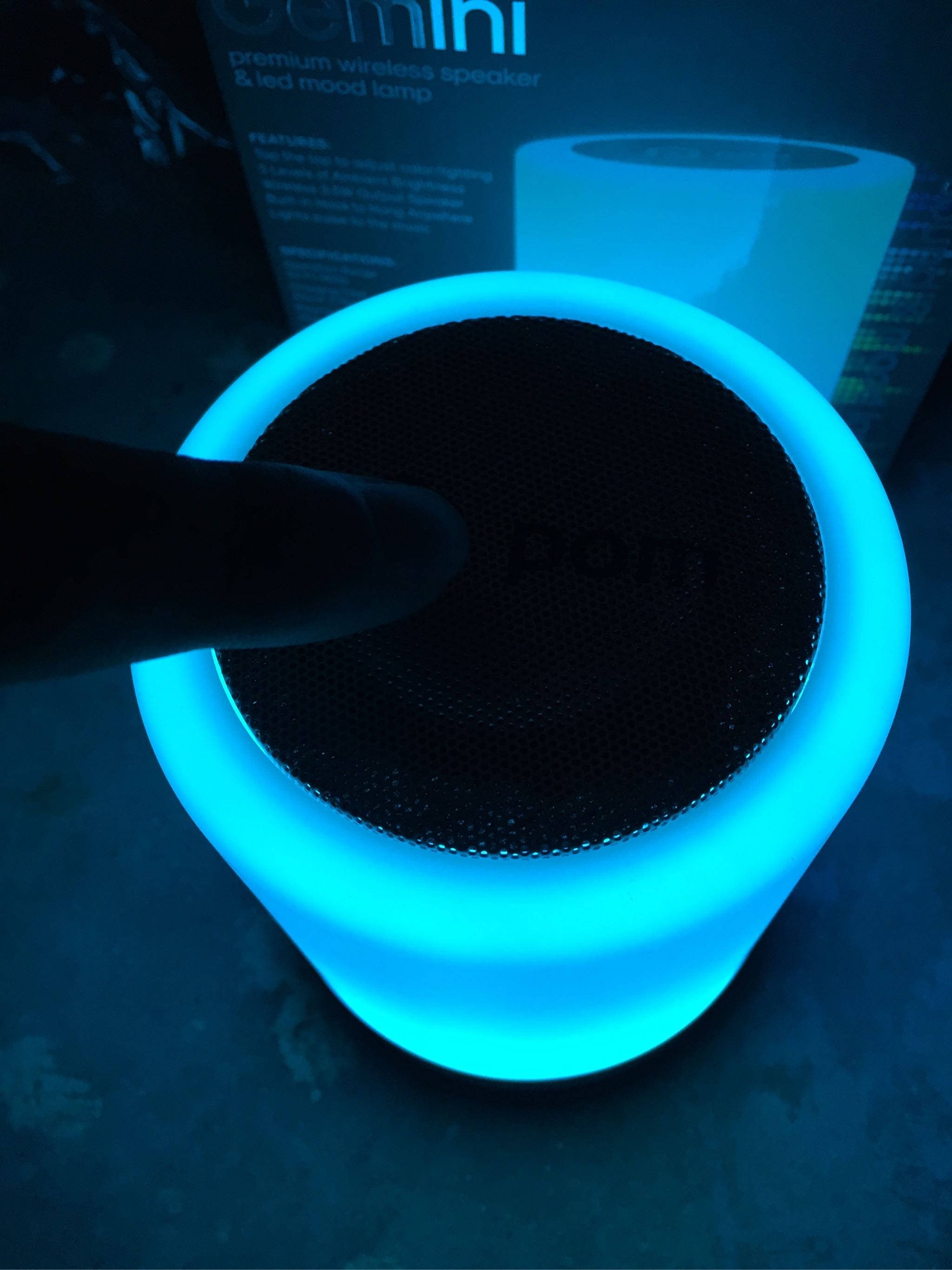 Gemini premium wireless speaker 2024 and led mood lamp