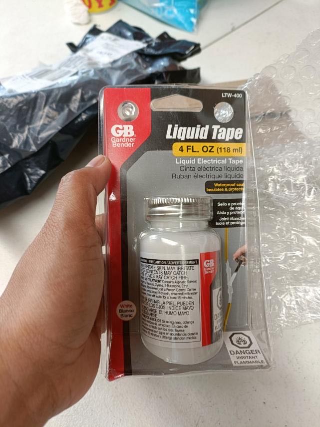 Gardner Bender Liquid Electrical Tape, White (Gardner Bender LTW-400)