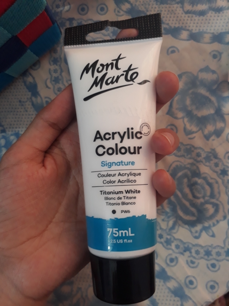 Mont Marte Signature Acrylic Paint 75ml Tube - Titanium White