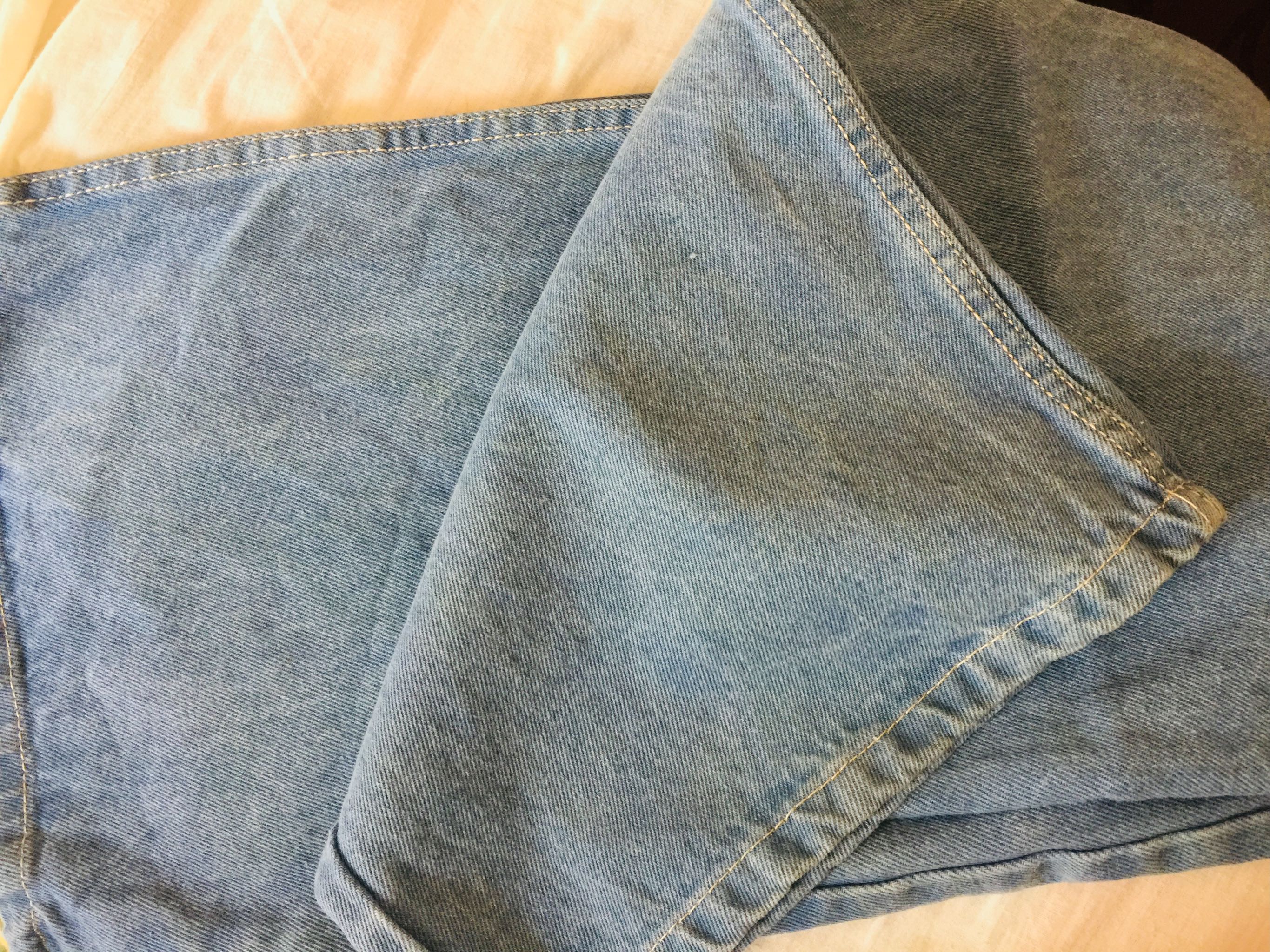 Women Light Blue High Waist Wide Leg Denim Jeans Export Quality