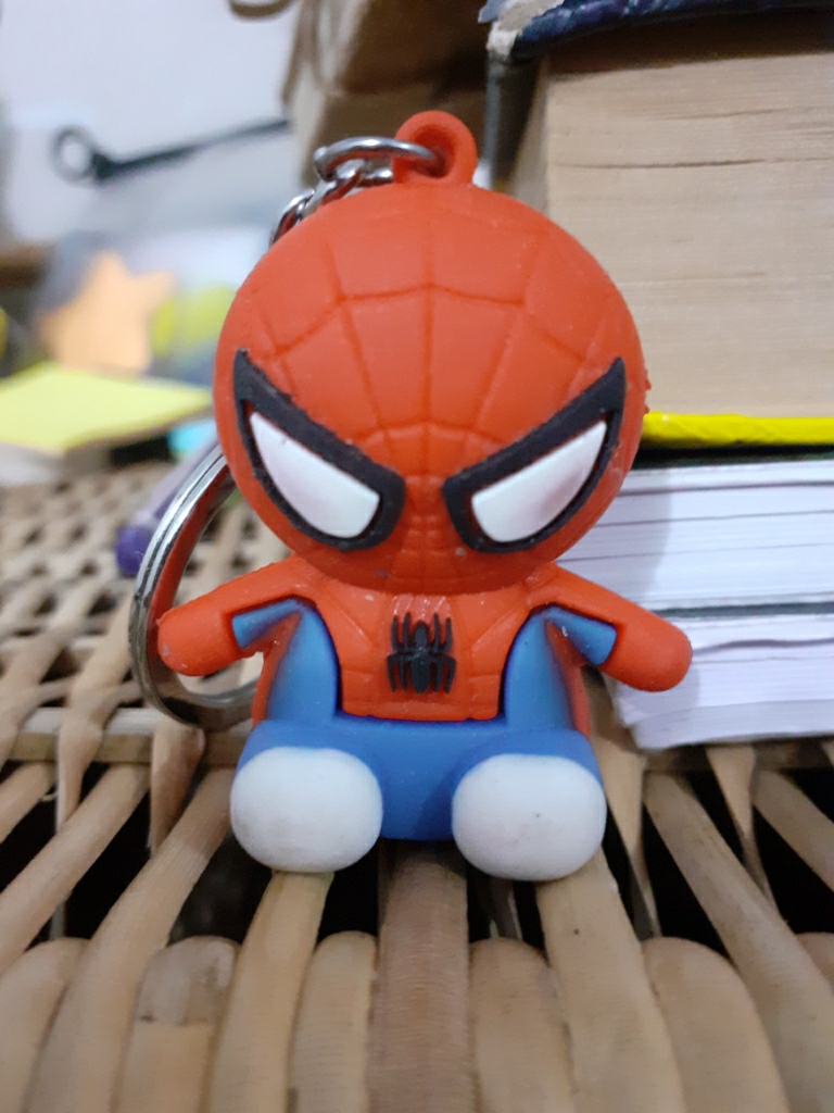 Spiderman Rubber Keychain Set, Packaging Type: Packet, Size: 5cm