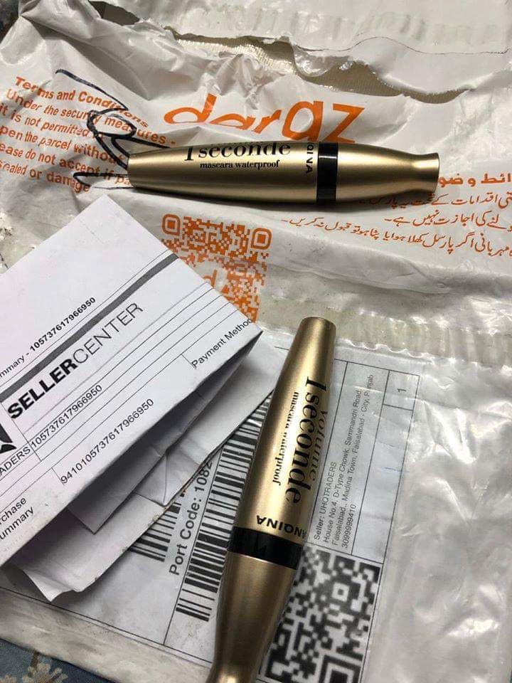  Pack Of 2 - YANQINA Volume 1 Seconde Eyeliner + Mascara (Waterproof)