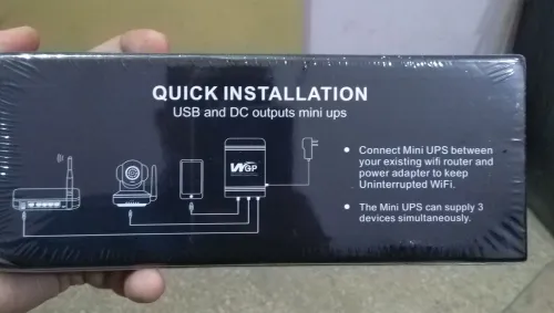 vhbw Mini UPS onduleur pour routeur, caméra IP, modem, ordinateur -  Alimentation sans interruption USB 5 V /