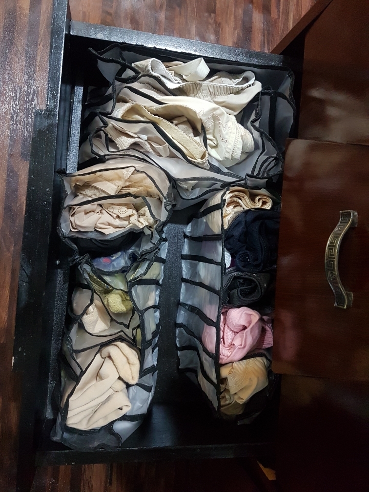 Set of 3 Bra, Socks and Underwear Organizer Box Dormitory Home Closet  Drawer Organizers for Underwear Bra Socks Cabinet Separated Foldable  Organizers