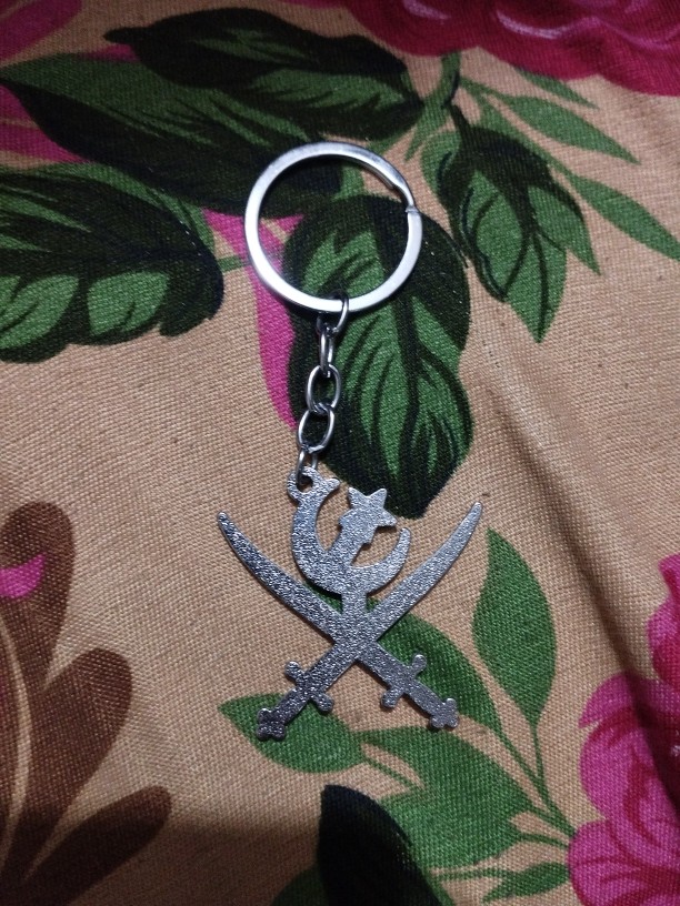 New Pakistan Army Logo Keychain Stainless Steel Metal Keychain Car