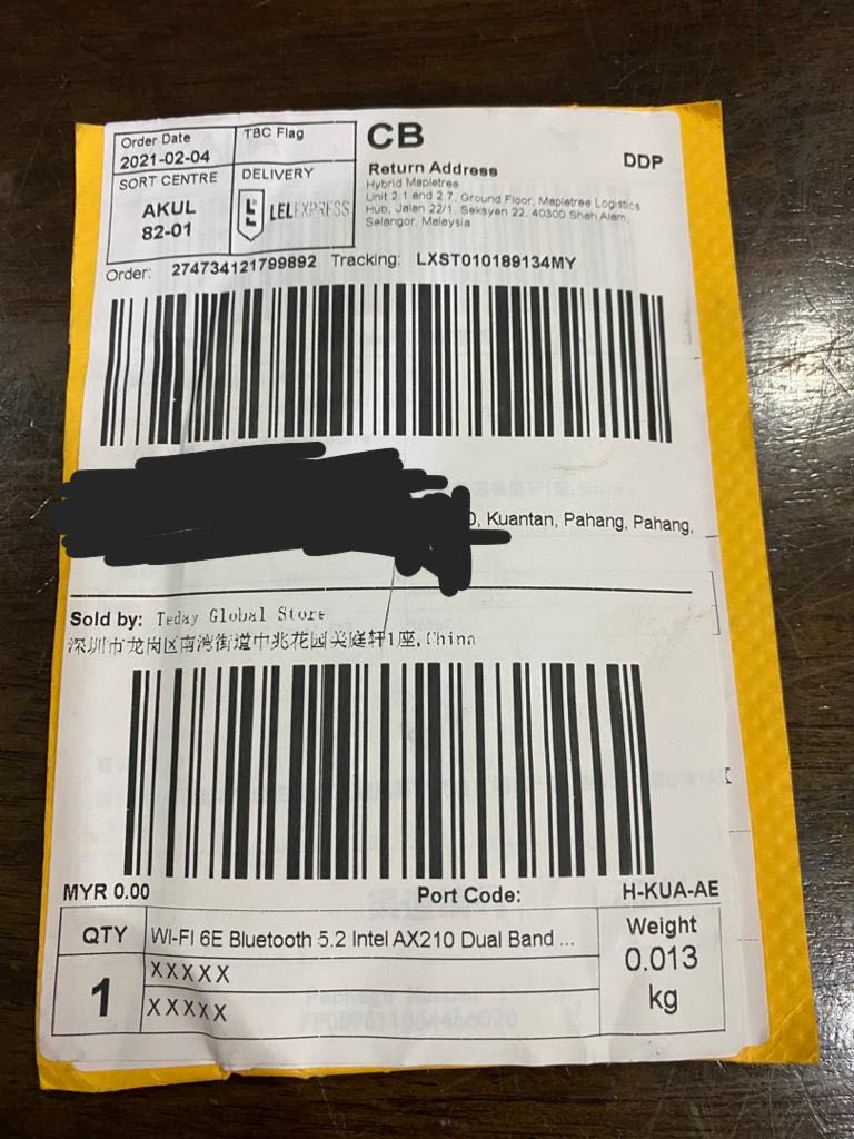 Intel Ax210 Dual Band 3000mbps M 2 Wireless Card Ax210ngw 2 4g 5g 802 11ax Wifi 6 Wi Fi 6e Bluetooth 5 2 Lazada Singapore