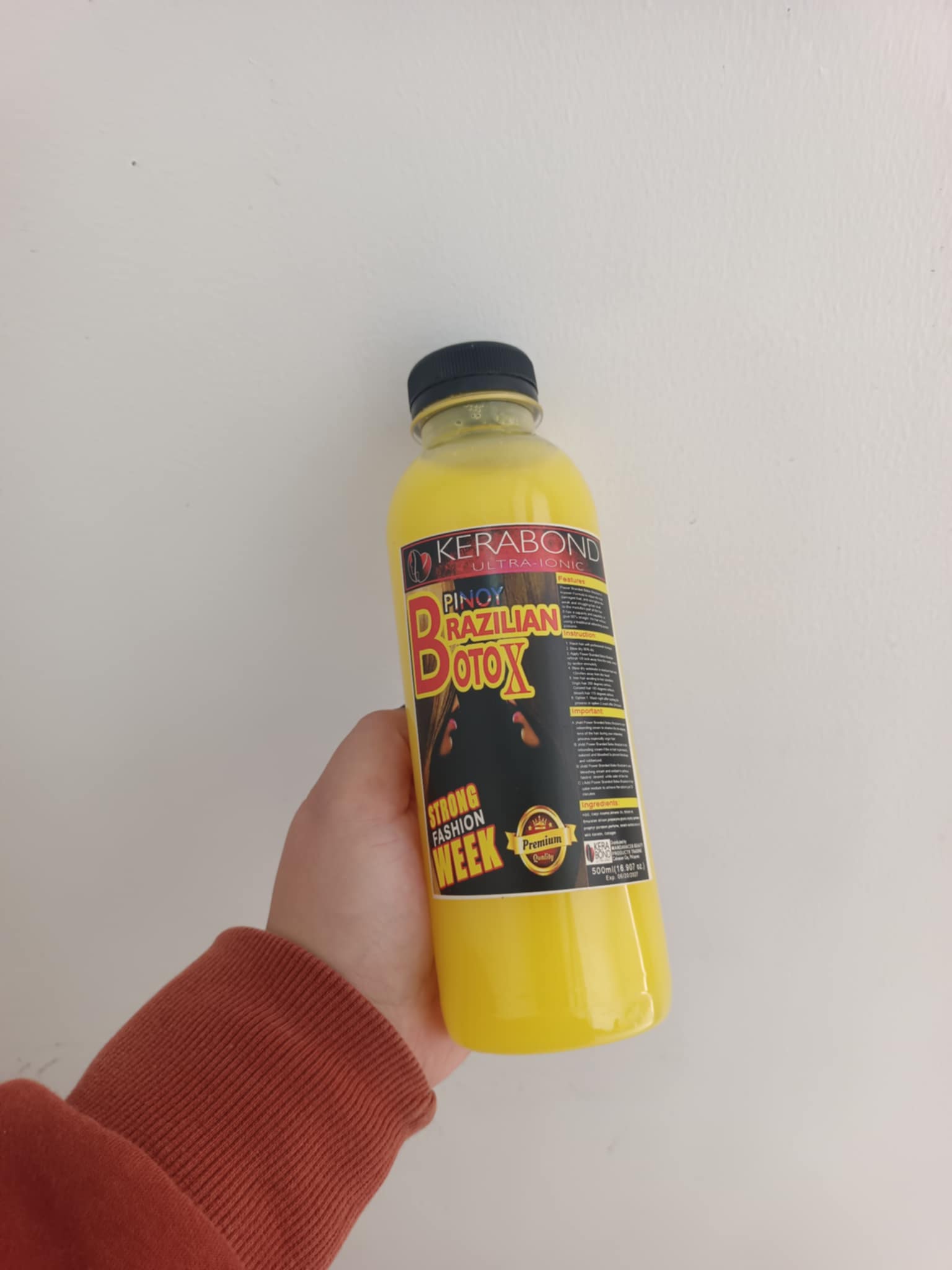 KERABOND PINOY BRAZILIAN BOTOX 500ml 4本 Kerabond Ultra-Ionic Pinoy Brazilian Hair Botox, 500ml
