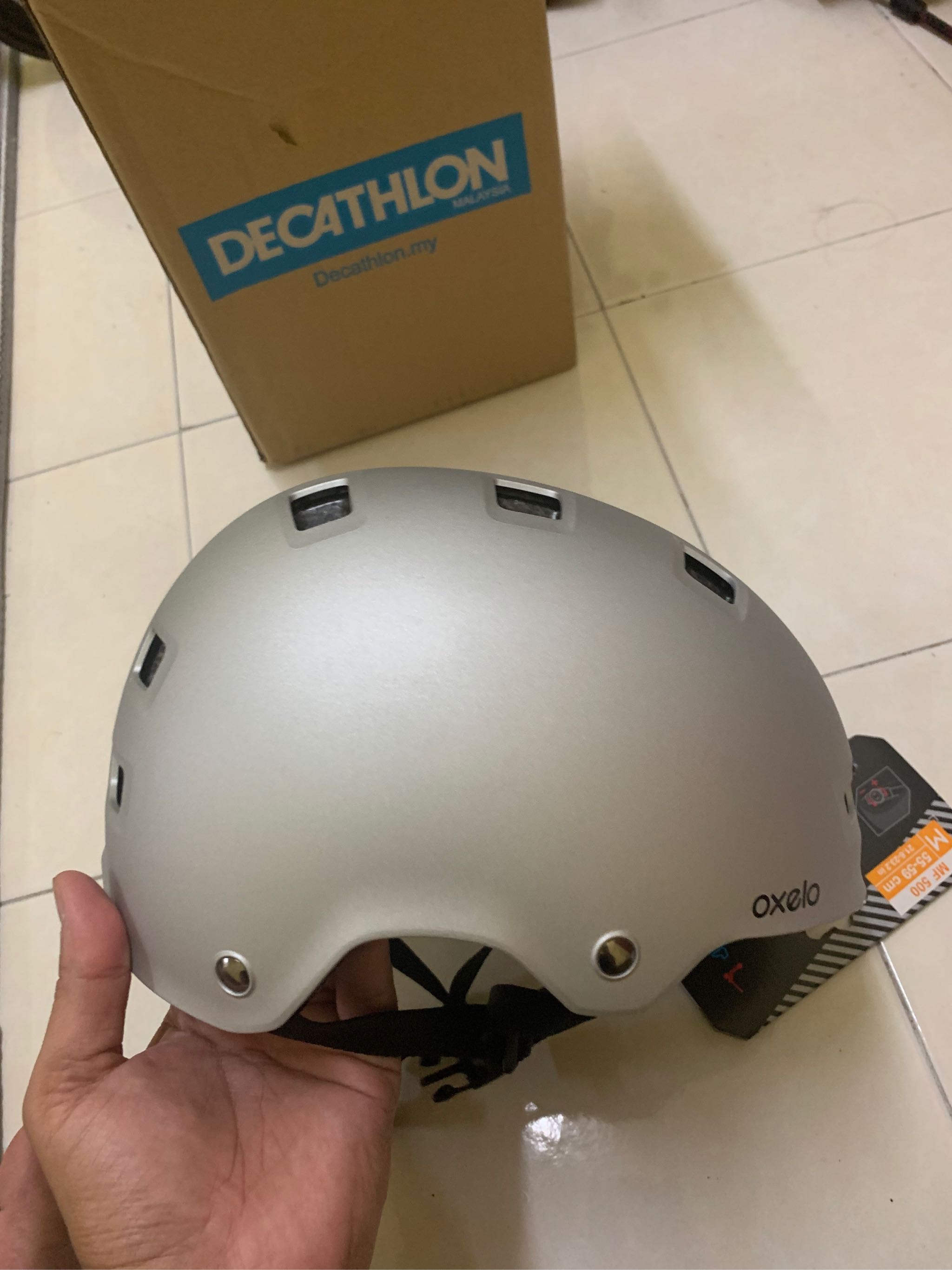 Decathlon Inline Skate Skateboarding Scootering Lightweight Helmet Adjustable Oxelo Lazada