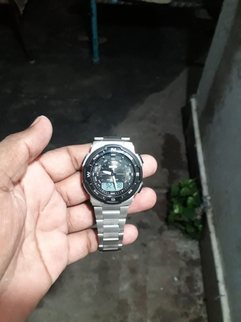  SKMEI Stainless Steel Dual Display Waterproof Watch For Men 1370