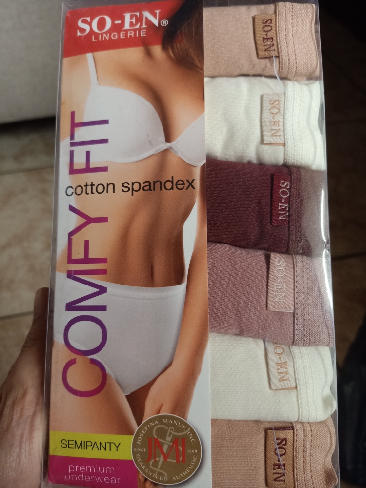 6pcs Original SoEn Semi Panty (High Waist) Cotton Spandex for Ladies