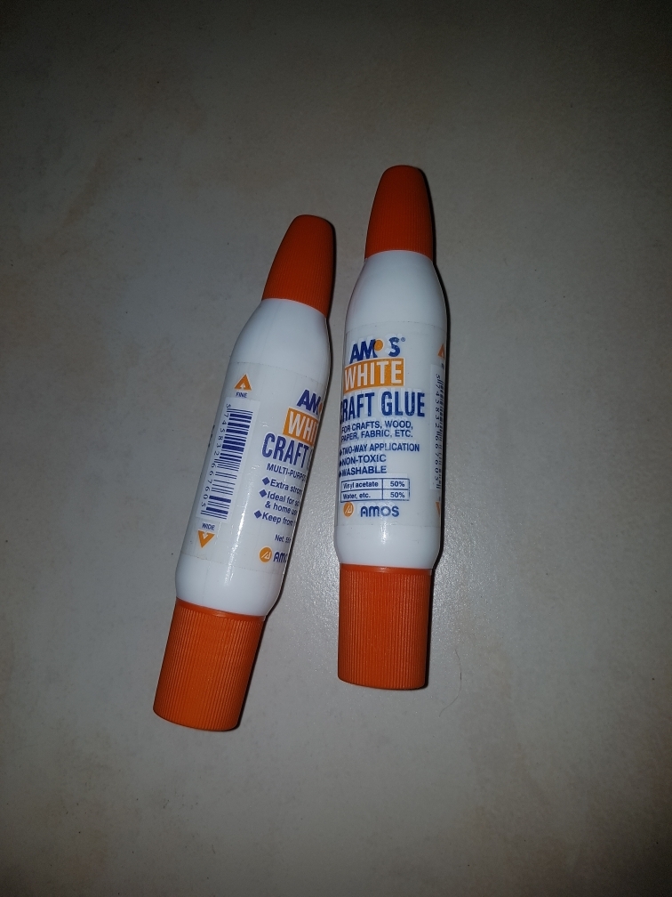  AMOS White Craft Glue 55ml 2 in 1  2pieces