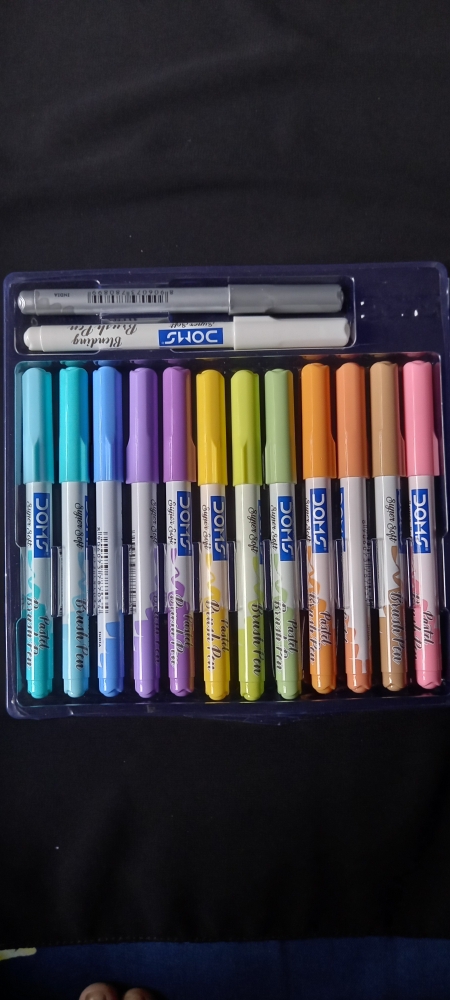 Buy Doms Super Soft Tip Pastel Shades Brush Pen Set