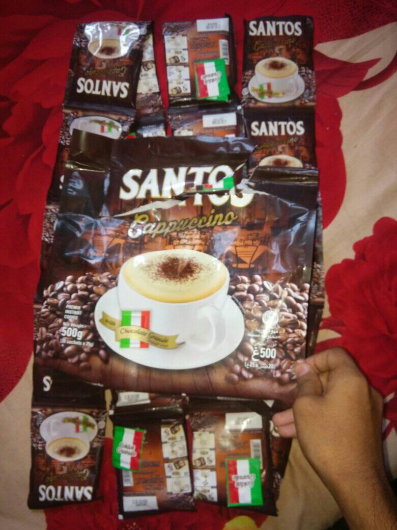 Santos Cappuccino Cappuccino Coffee Santos Chocolate Granule 25 Gm 5