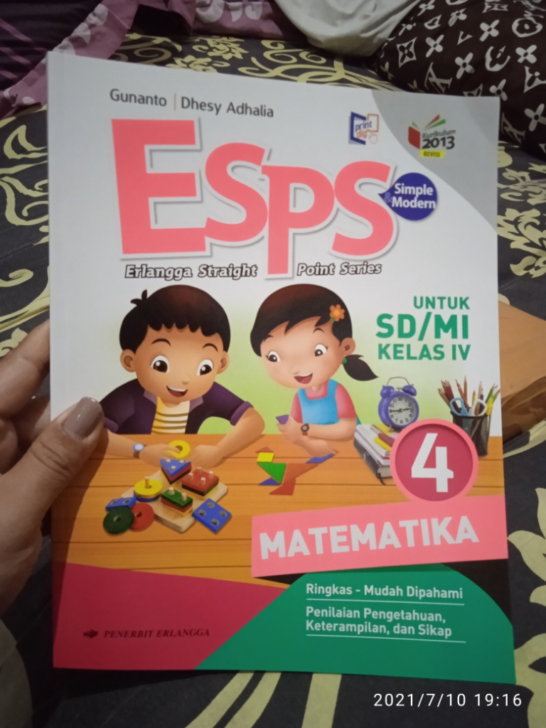 Buku Esps Matematika Kelas 4 Sd Mi K2013 Revisi Gunanto Lazada Indonesia