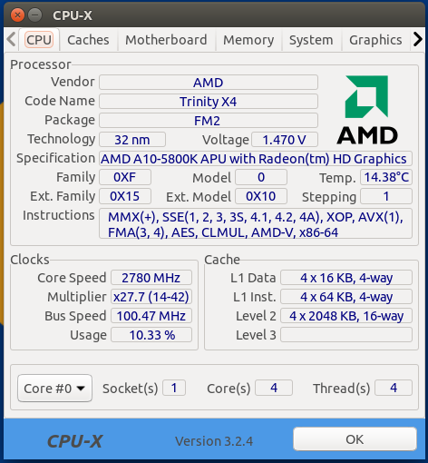 Cpu Z A10 7890k Socket AMD A10-7890K